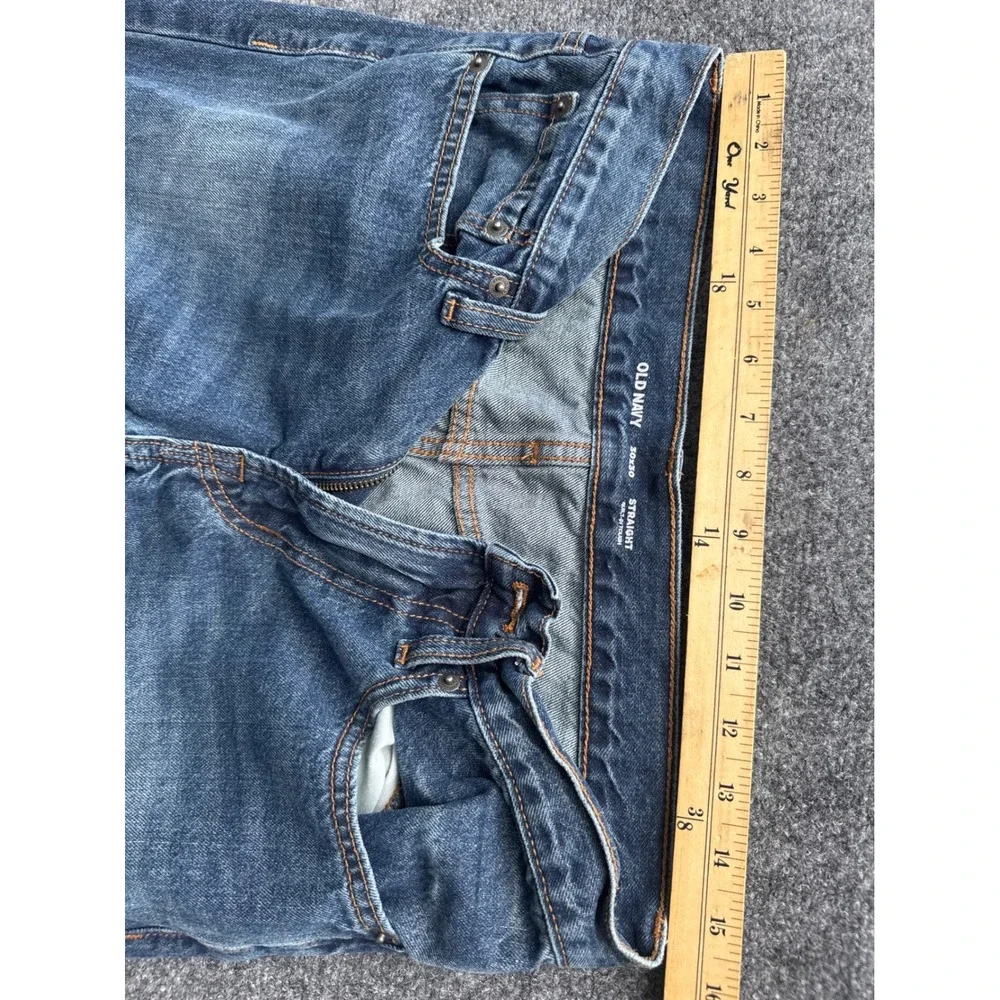 Old Navy Straight Built-In Tough Jeans Mens 30x30 Medium Wash Blue Denim Pants